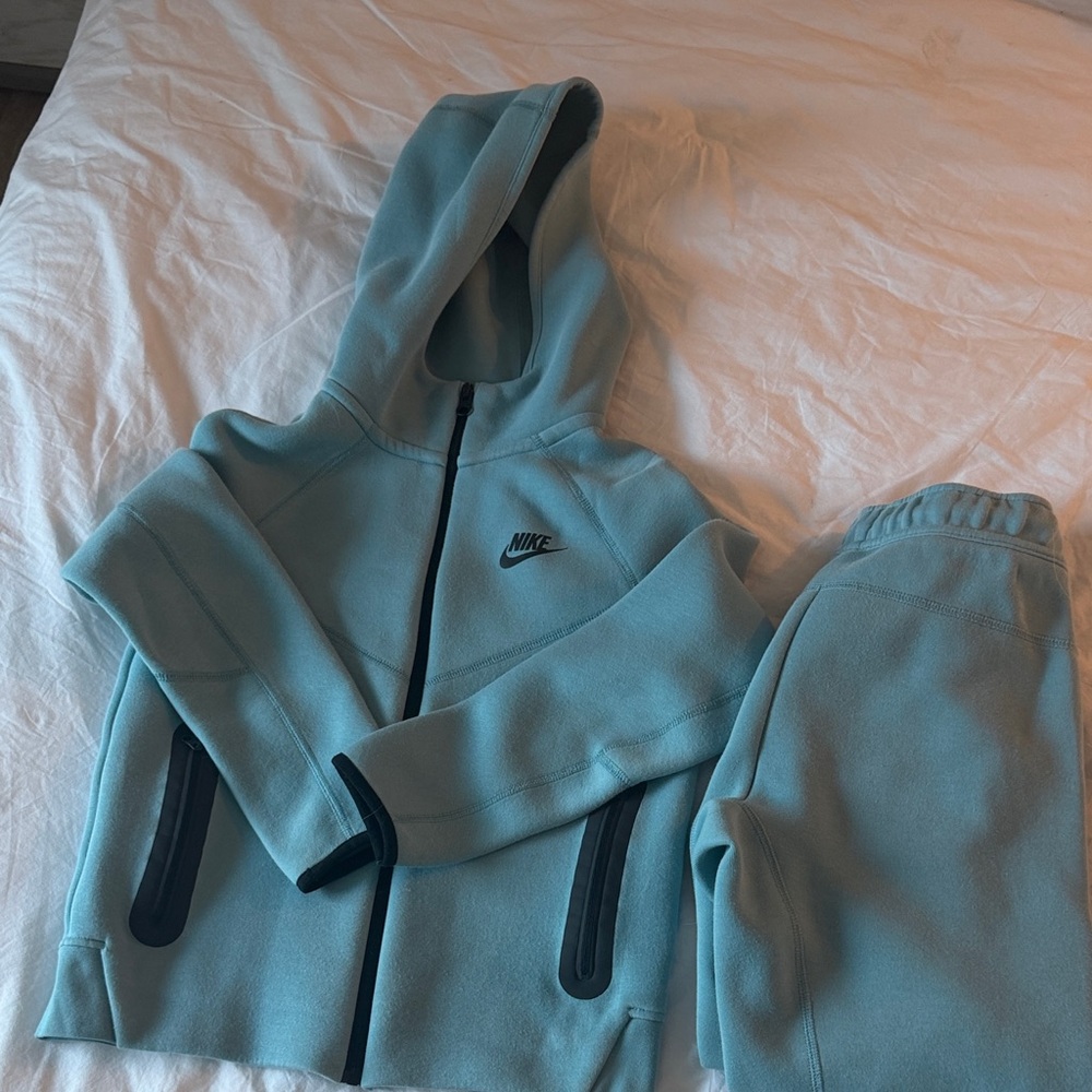 Nike Tech Kids Blue Tracksuit Set Size Medium